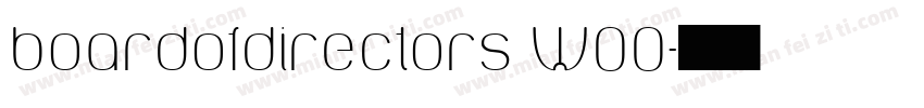 boardofdirectors W00字体转换